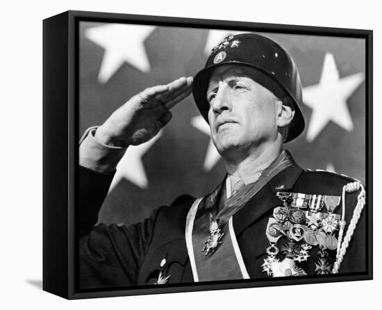 George C. Scott - Patton-null-Framed Stretched Canvas