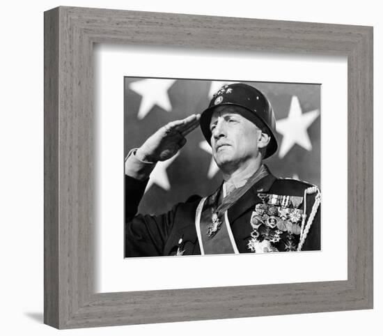 George C. Scott - Patton-null-Framed Photo