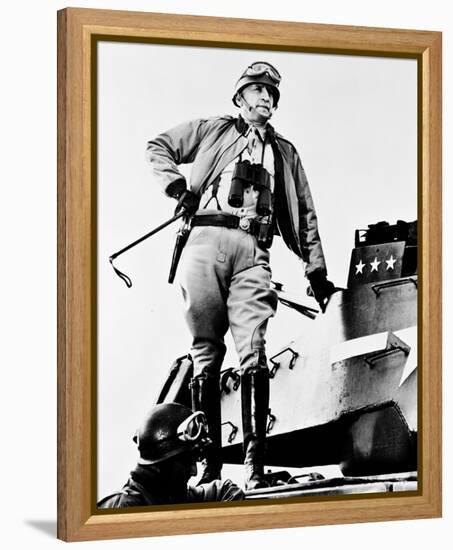 George C. Scott - Patton-null-Framed Stretched Canvas