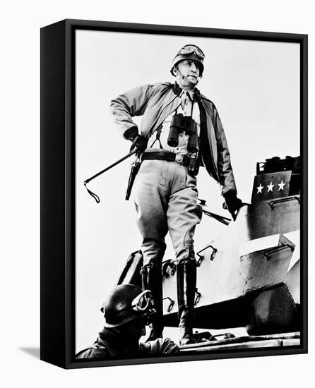 George C. Scott - Patton-null-Framed Stretched Canvas