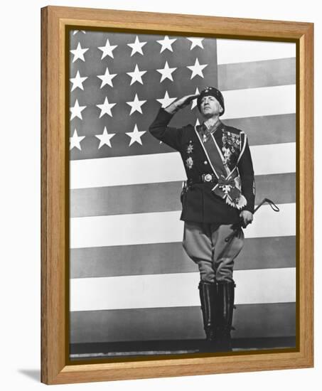 George C. Scott - Patton-null-Framed Stretched Canvas