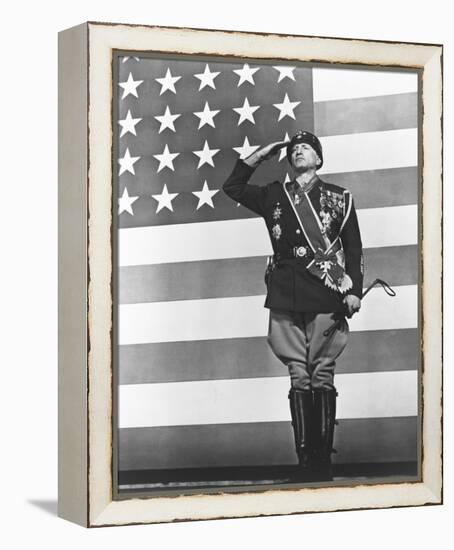 George C. Scott - Patton-null-Framed Stretched Canvas