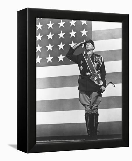 George C. Scott - Patton-null-Framed Stretched Canvas