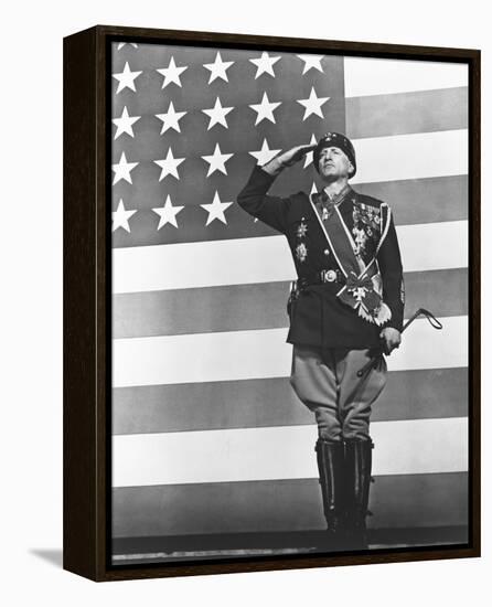 George C. Scott - Patton-null-Framed Stretched Canvas