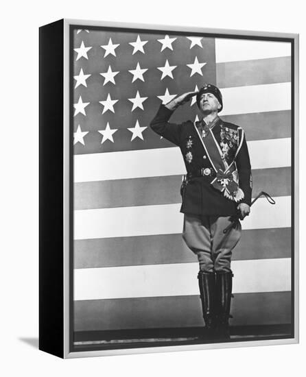 George C. Scott - Patton-null-Framed Stretched Canvas