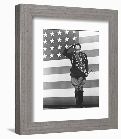 George C. Scott - Patton-null-Framed Photo