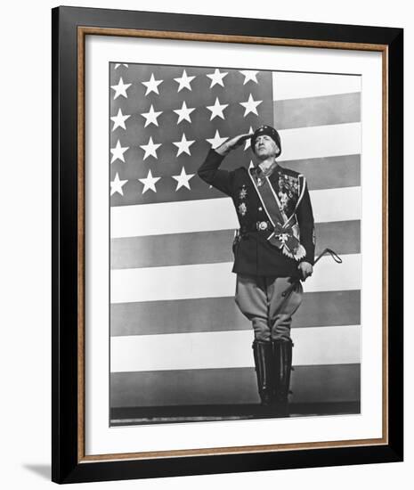 George C. Scott - Patton-null-Framed Photo