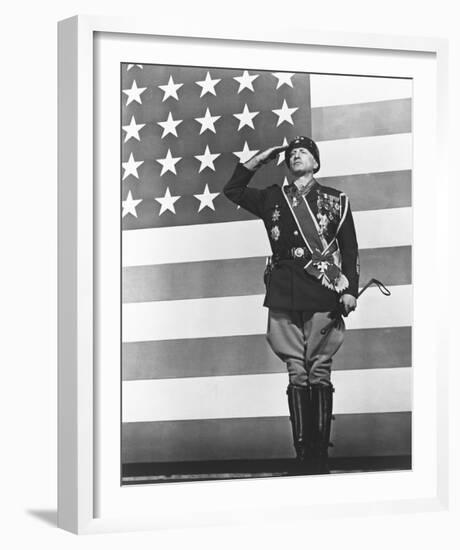 George C. Scott - Patton-null-Framed Photo