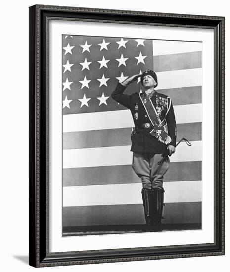 George C. Scott - Patton-null-Framed Photo