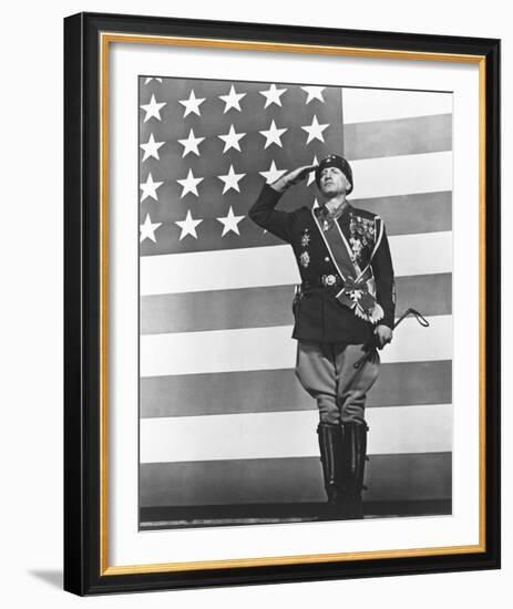 George C. Scott - Patton-null-Framed Photo