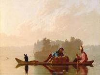 Jolly Flatboatmen in Port, 1857-George Caleb Bingham-Giclee Print