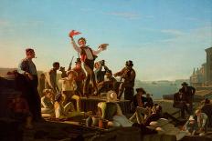 The Jolly Flatboatmen, 1846-George Caleb Bingham-Art Print