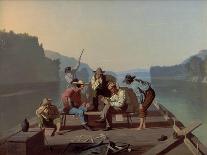 Fur Traders Descending the Missouri, 1845-George Caleb Bingham-Giclee Print