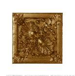 Copper Floral Rosette-George Caso-Art Print