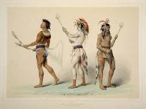 Three Osage Warriors-George Catlin-Giclee Print