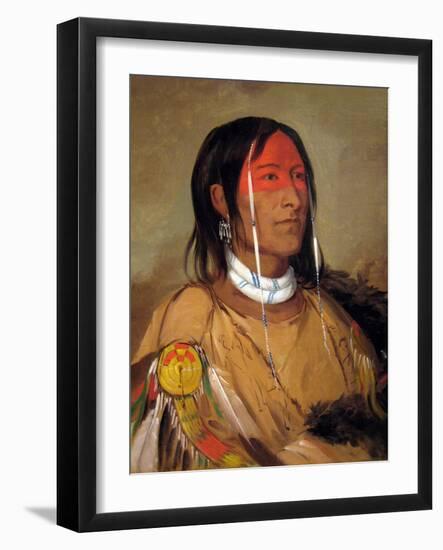 George Catlin Cree Indian-Catlin-Framed Art Print