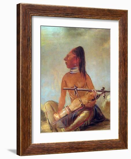 George Catlin Native American Woman With Baby-Catlin-Framed Art Print