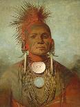 The White Cloud, Head Chief of the Iowas, 1844-45-George Catlin-Giclee Print