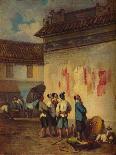 'Coolies Reading a Proclamation, Macao', c1840-George Chinnery-Giclee Print