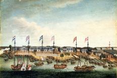 The Hongs at Canton, before 1820-George Chinnery-Giclee Print