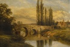 Fittleworth Old Mill and Bridge, on the Rother, Sussex, 1880-George Cole-Giclee Print