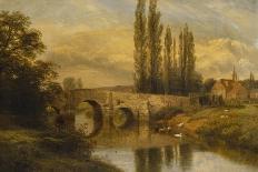 Fittleworth Old Mill, River Rother, Sussex, 1881 (Oil on Canvas)-George Cole-Giclee Print