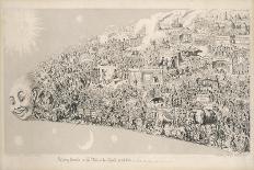 Very Unpleasant Weather, or the Old Saying Verified "Raining Cats, Dogs and Pitchforks!"-George Cruikshank-Giclee Print