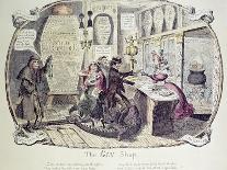 Very Unpleasant Weather, or the Old Saying Verified "Raining Cats, Dogs and Pitchforks!"-George Cruikshank-Giclee Print