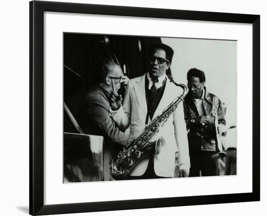 George Duvivier, Illinois Jacquet and Clark Terry at the Newport Jazz Festival, Middlesbrough, 1978-Denis Williams-Framed Photographic Print