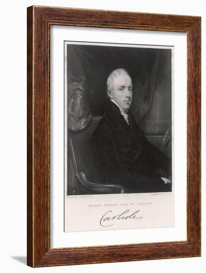 George Earl of Carlisle-J Jackson-Framed Art Print