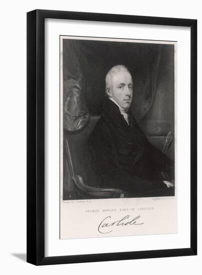 George Earl of Carlisle-J Jackson-Framed Art Print