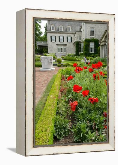 George Eastman House, Museum, Garden, Rochester, New York, USA-Cindy Miller Hopkins-Framed Premier Image Canvas