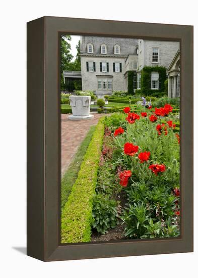 George Eastman House, Museum, Garden, Rochester, New York, USA-Cindy Miller Hopkins-Framed Premier Image Canvas