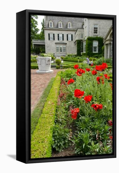 George Eastman House, Museum, Garden, Rochester, New York, USA-Cindy Miller Hopkins-Framed Premier Image Canvas