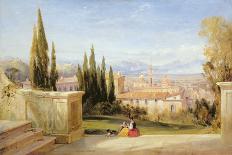 Arona and the Castle of Angera, Lake Maggiore, 1856-George Edwards Hering-Giclee Print