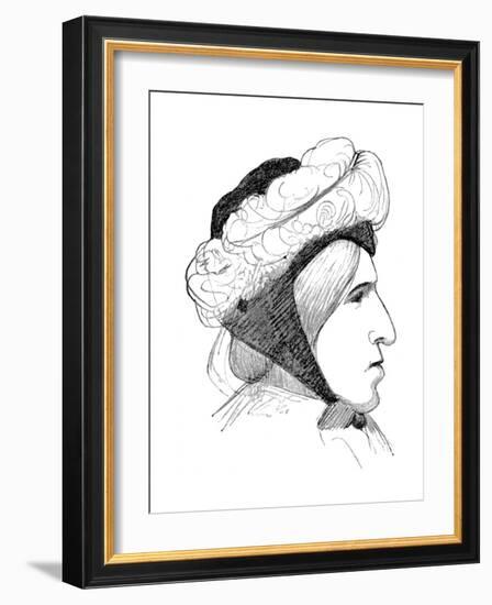 George Eliot, Pen Name of Mary Ann Evans (1819-188), English Novelist, Poet and Critic, 1877-Laura Theresa Epps Alma-Tadema-Framed Giclee Print