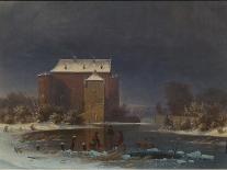 Snow Scene: the Haunted House-George Emil Libert-Mounted Giclee Print