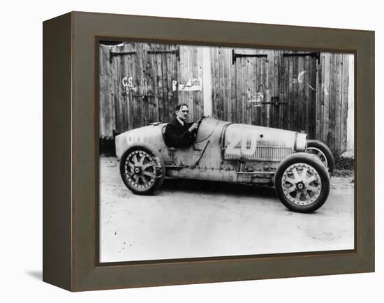 George Eyston in a 1927 Bugatti Type 35B, (1927)-null-Framed Premier Image Canvas