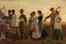 Where Virgil Sang, Man Ploughing, 1912-George Faulkner Wetherbee-Framed Premier Image Canvas