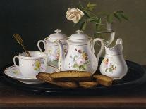 Still Life of Porcelain and Biscuits, 1872-George Forster-Mounted Giclee Print