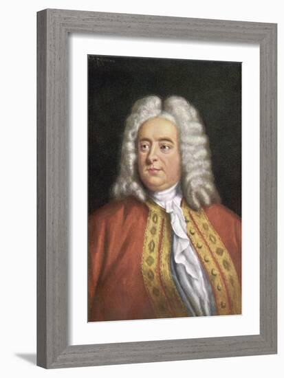 George Frederic Handel Composer-null-Framed Art Print