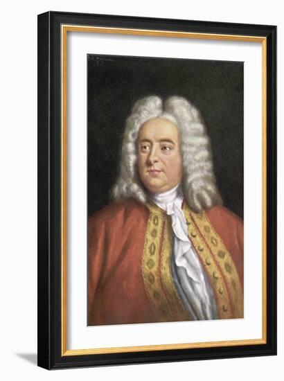 George Frederic Handel Composer-null-Framed Art Print