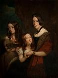 Lady Caroline Towneley with Two of Her Daughters, Caroline and Emily (Copy after Francis Grant),…-George Frederick Clarke-Framed Giclee Print