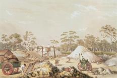 Zulu Kraal Near Umlazi in Natal-George French Angas-Giclee Print