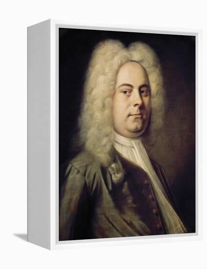 George Frideric Händel-Balthasar Denner-Framed Stretched Canvas