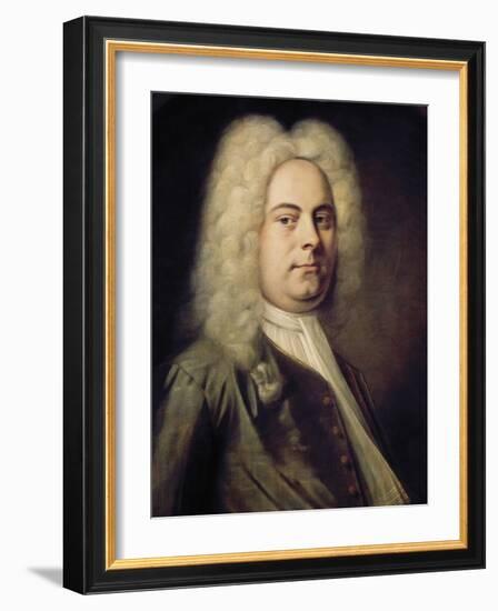 George Frideric Händel-Balthasar Denner-Framed Art Print