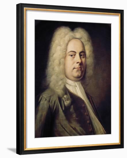 George Frideric Händel-Balthasar Denner-Framed Art Print