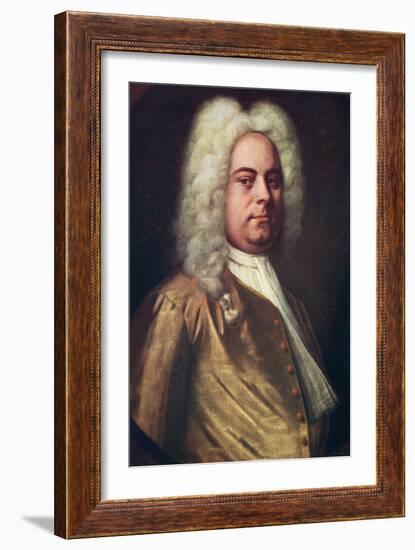 George Frideric Handel, (1685-175), German Composer, C1730S-Balthasar Denner-Framed Giclee Print