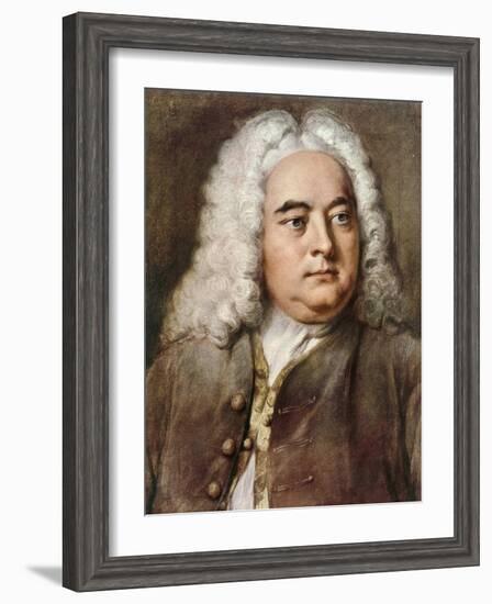 George Frideric Handel, 1685-1759 German composer-null-Framed Giclee Print