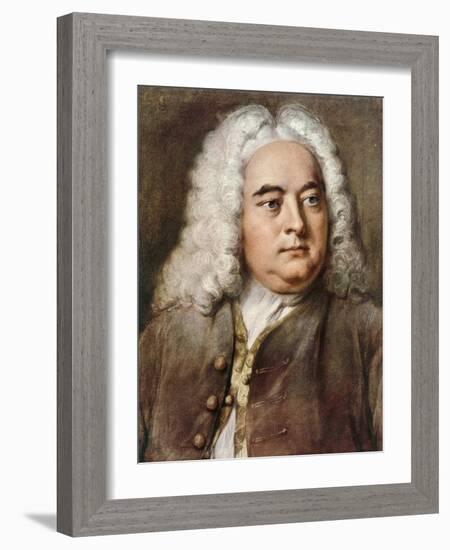 George Frideric Handel, 1685-1759 German composer-null-Framed Giclee Print